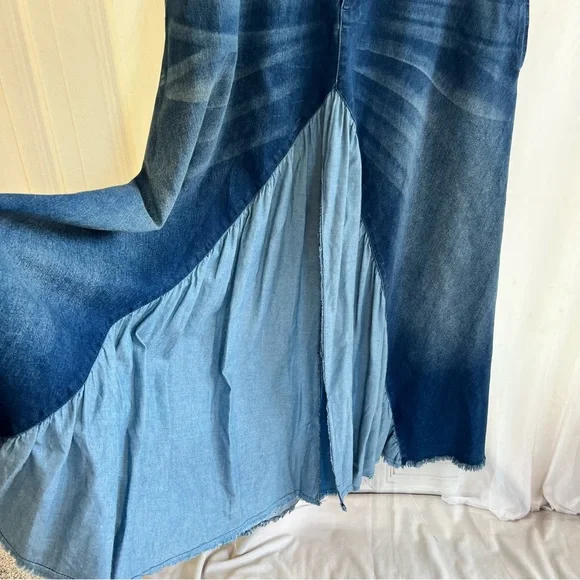 Red Jeans NYC Maxi Denim Skirt - Picture 4 of 13
